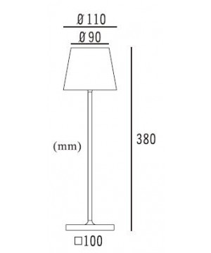 LED Outdoor Rechargeable Table lamp